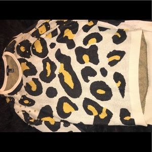 Leopard stud sweater